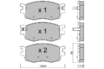 Комплект тормозных колодок (AISIN: BPHY-1004)